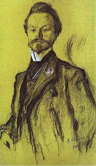 Portrait of the Poet Konstantin Balmont, Valentin Serov